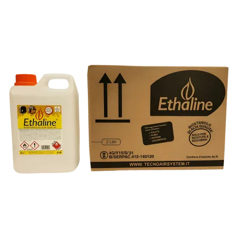 Combustibile Bioetanolo 30 Taniche 2L per Biocamini e Biostufe Inodore