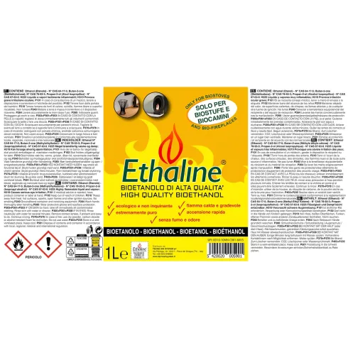 Bioetanolo 24 Taniche 1L per Biocamini e Stufe Combustibile Naturale