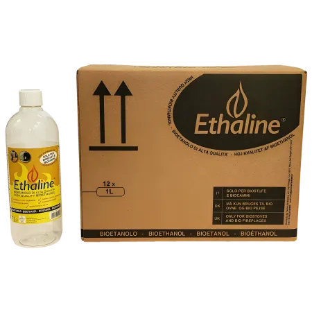Bioetanolo 48 Taniche 1L per Biocamini e Stufe Combustibile Naturale
