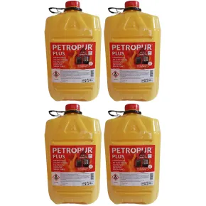 4 Taniche 18L Riciclabile Combustibile Liquido Inodore Stufe Portatili