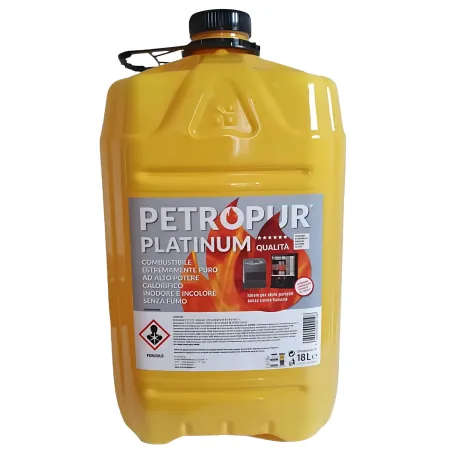 Combustibile Liquido Puro 18L 2 Taniche Riciclabile per Stufe Portatili