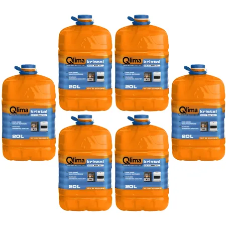 6 Taniche Combustibile Liquido Stufe Portatili 20L Paraffina Premium