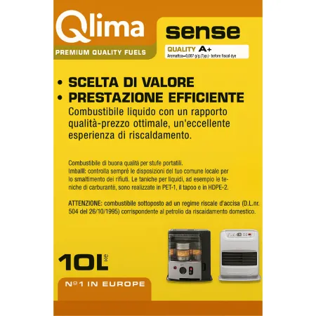 2 Taniche PET Riciclabile 10L Combustibile Liquido Paraffina per Stufe