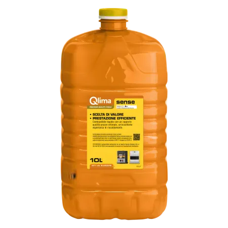2 Taniche PET Riciclabile 10L Combustibile Liquido Paraffina per Stufe