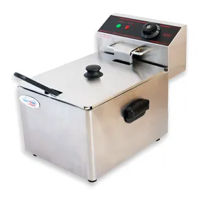 Friggitrice in Acciaio Inox Capacità 8L Professionale 2500 W Catering
