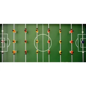 Calcetto Biliardino per Bambini 4 Aste Passanti Palline Incluse Calciobalilla 2