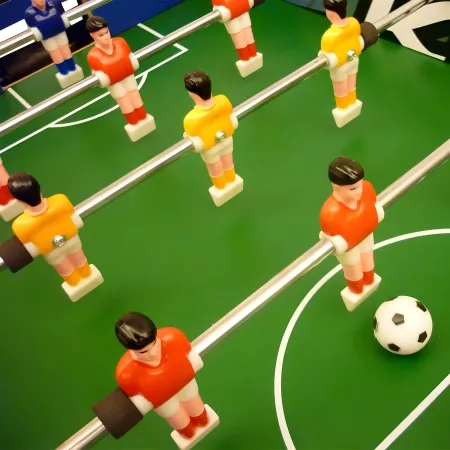 Calcetto Biliardino per Bambini 4 Aste Passanti Palline Incluse Calciobalilla