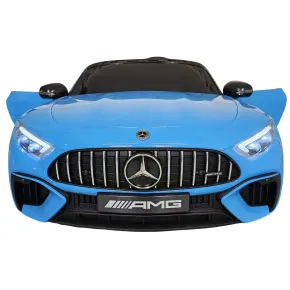 Auto Elettrica per Bambini 12V Mercedes SL63 Blu Metallizzato Cintura 2