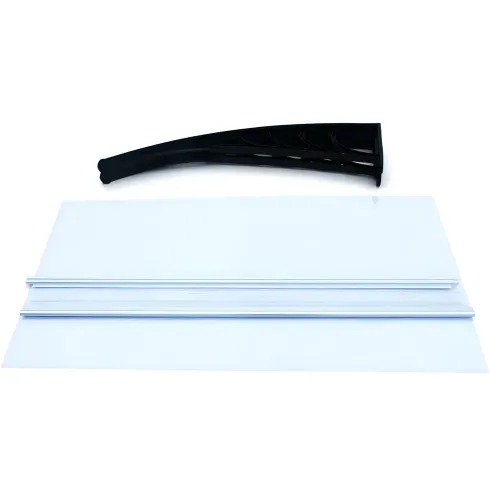 Pensilina 125x80 cm Tettoia Modulare in Policarbonato Alveolare Opaco