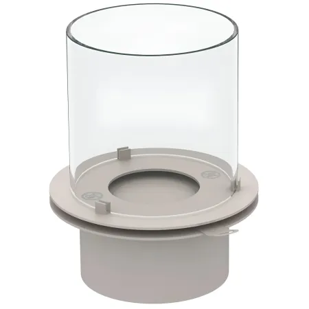 Camino a Bioetanolo 1,5L Corda Beige Cilindro Ø35 da Pavimento Moderno