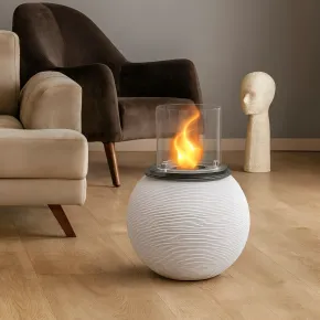 Camino Bioetanolo 1,5L Bianco Ø40 da Terra Fiamma Reale Portatile 2