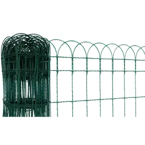 Rete Aiuola Ornamentale 65 cm Altezza Cavatorta Rotolo 25 Metri Zincata Verde 2