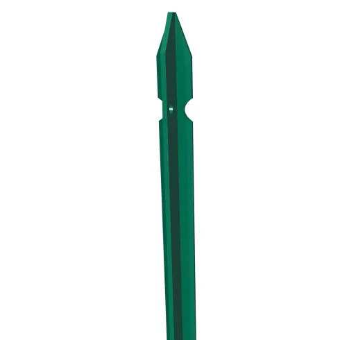 10 Paletti Verdi 250 cm 35x35 Ferro Plastificato Pali per Recinzione Metallica |BricoShop24