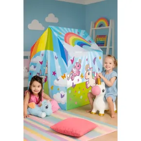 Tenda da Gioco per Bambini Casetta Unicorno per Cameretta da Interno 2