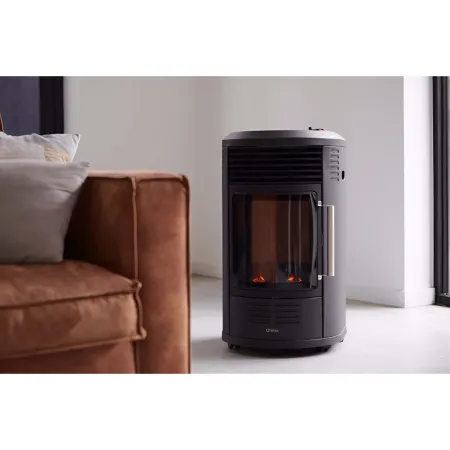Outlet Stufa Gas 3.4kW Infrarossi Effetto Camino Catalitica Fiamma Vera