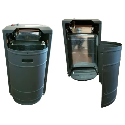 Outlet Stufa Gas 3.4kW Infrarossi Effetto Camino Catalitica Fiamma Vera