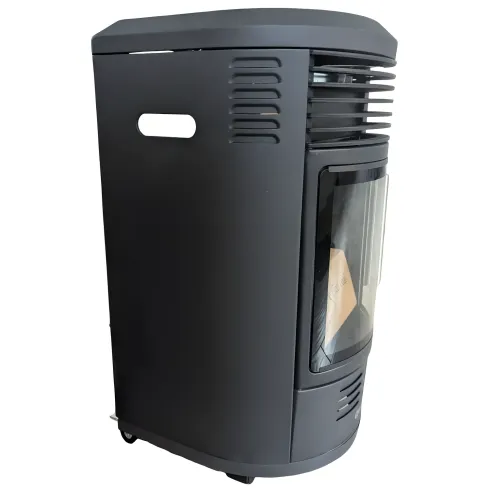 Outlet Stufa Gas 3.4kW Infrarossi Effetto Camino Catalitica Fiamma Vera