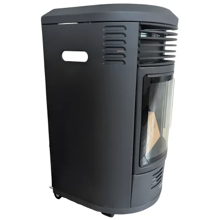 Outlet Stufa Gas 3.4kW Infrarossi Effetto Camino Catalitica Fiamma Vera