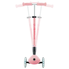 Monopattino per Bambini 3 Ruote Rosa Pastello con Luci LED Regolabile 2