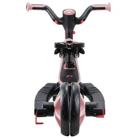 Triciclo Pieghevole 4 in 1 per Bambini Rosa Pastello con Ruote EVA