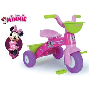Triciclo a Pedali Minnie Topolina Disney Rosa Giocattolo Cestini Bambina +3 Anni