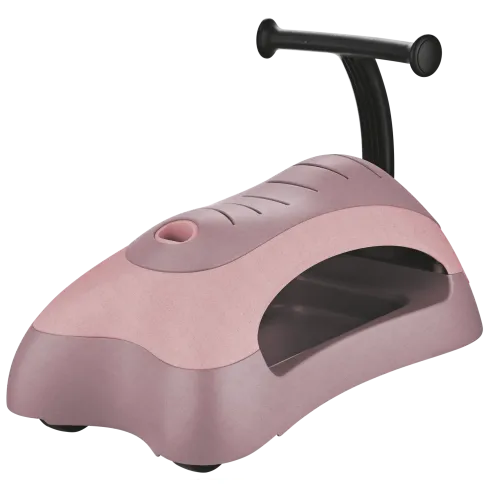 Cavalcabile per Bambini Girello Ride On 100% Ecologico Rosa 20 kg