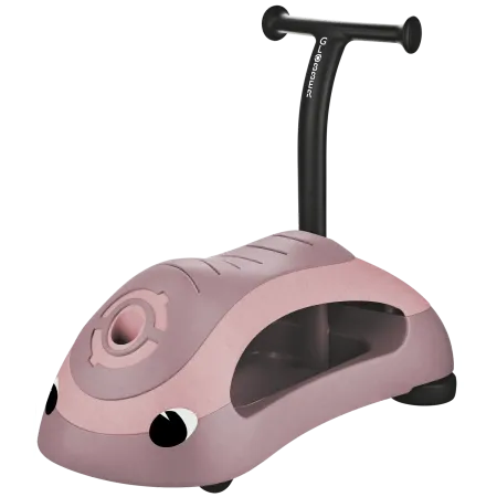 Cavalcabile per Bambini Girello Ride On 100% Ecologico Rosa 20 kg
