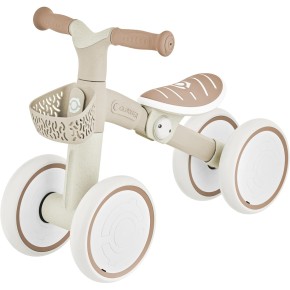 Triciclo Cavalcabile Beige Ergonomico Ecologico Cestino per Equilibrio