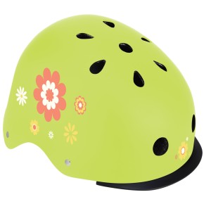 Casco per Bambini XS-S Ø 48-53 cm Chiusura Magnetica Verde Floreale 2