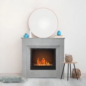 Camino a Bioetanolo 1,8L da Terra 3,4 kW Legno Effetto Cemento Moderno 2