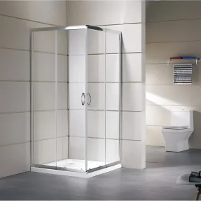 Box Doccia Cristallo 4mm Angolare Ante Scorrevoli Quadrato Rettangolare
