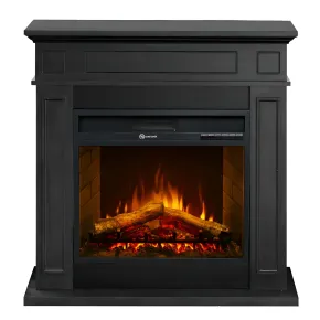 Camino Elettrico 1800W Nero da Appoggio Telecomando Programmabile