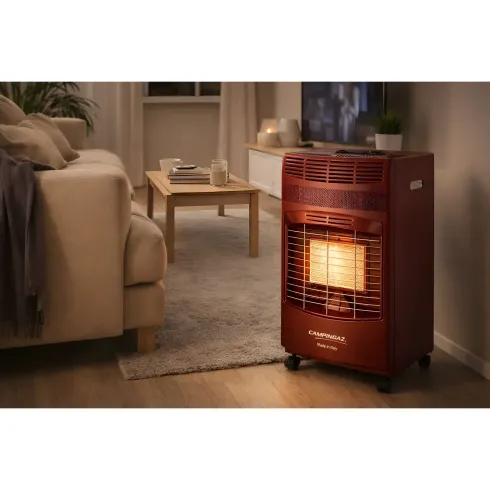 Stufa a Infrarossi Gas 4100W Portatile Bordeaux Valvola di Sicurezza