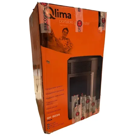 Outlet Stufa Gas 3.4kW Infrarossi Effetto Camino Catalitica Fiamma Vera