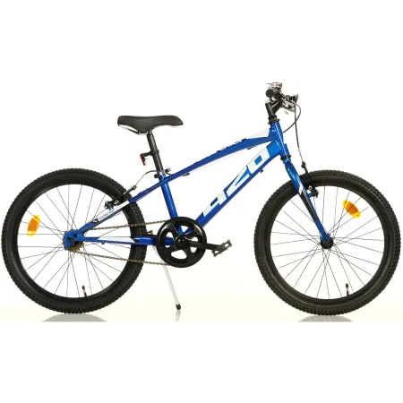Bicicletta Single Speed 20" Blu Freni V-Brake Alluminio Telaio Hi-Ten