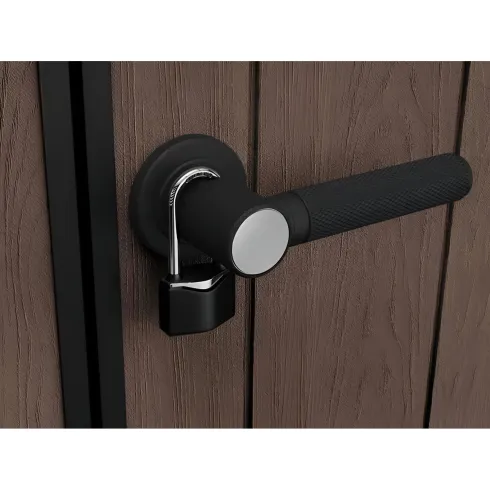 Keter Newton Plus Casetta da Giardino PVC Effetto Legno 230x224 Finestre