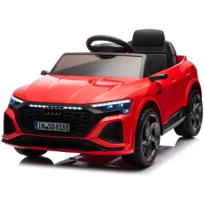 Macchina Elettrica per Bambini Audi Q8 Rosso Luci LED e Telecomando