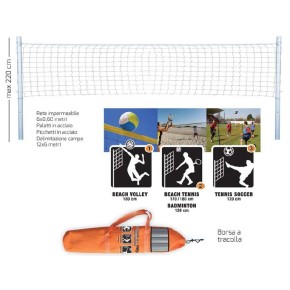 Set Rete Multisport Beach volley Beach Tennis Badminton Tennis Soccer Vari Sport