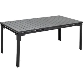 Tavolo Allungabile 180/240 Acciaio Antracite Effetto Legno da Esterno