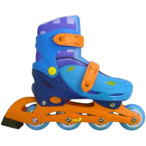 Pattini Easy Roller Blu 35-38 In Line Lunghezza Regolabile Allungabili Freno