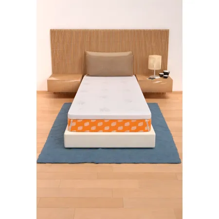 Topper Memory Foam Materasso Singolo 80x190 cm h5 Sfoderabile Aloe