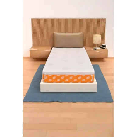 Topper Memory Foam Materasso Singolo 80x200 cm h5 Sfoderabile Aloe