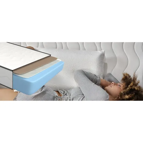 Materasso Waterfoam Singolo 90x195 cm h12 cm Ortopedico Anallergico