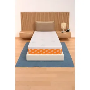 Topper Memory Foam Materasso Singolo 90x195 cm h5 Sfoderabile Aloe 2