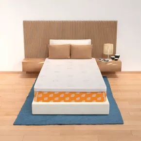 Topper Memory Foam Una Piazza e Mezza 120x195 cm h5 Sfoderabile Aloe 2