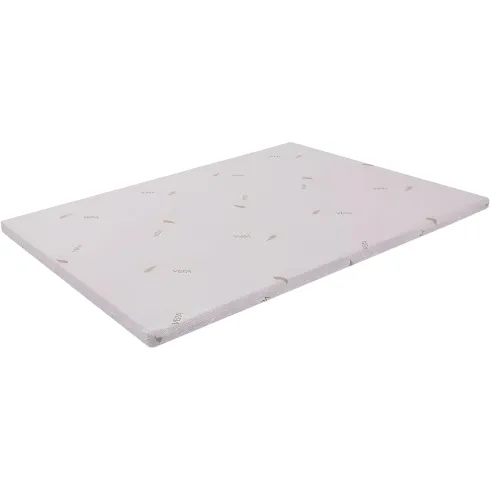 Topper Memory Foam Materasso alla Francese 140x195 h5 Sfoderabile Aloe