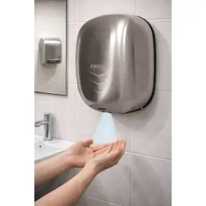 Asciugamani Elettrico Inox Bagno a Parete Filtro Antibatterico UV 2