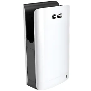 Asciugamani Automatico Bagno 750W Mini Jet Bianco Compatto da Parete