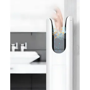 Asciugamani Automatico Bagno 750W Mini Jet Bianco Compatto da Parete 2