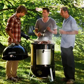 Barbecue Affumicatore a Carbone da Giardino 50x50x106 cm 2